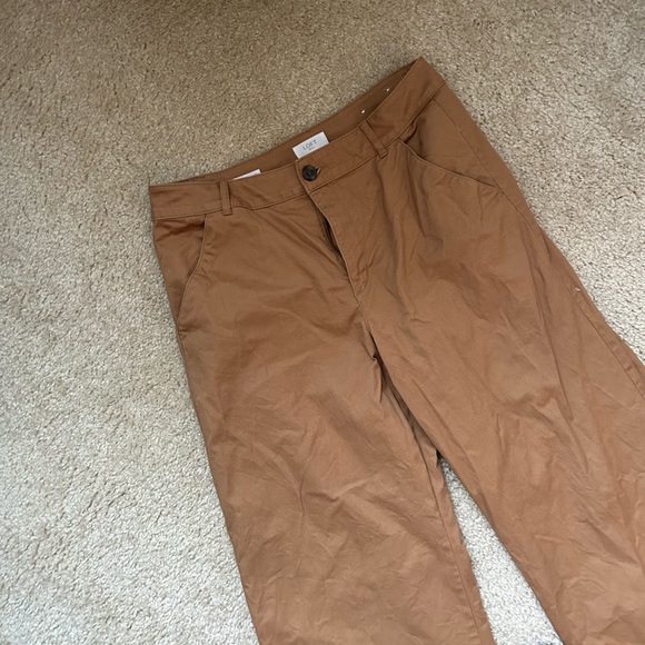 Like new Loft outlet brown high rise wide leg pants - Picture 3 of 6